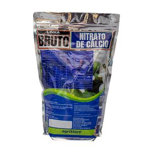 Fertilizante Nitrato de Cálcio Puro Pó Solúvel 1 Kg - 19% de Cálcio+15% de Nitrogênio - Linha Bruto